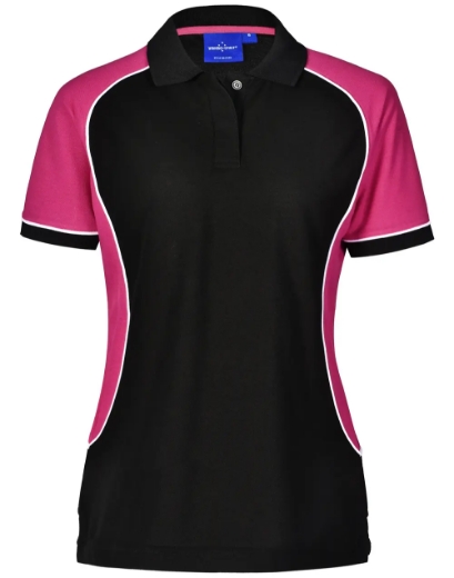 Picture of Winning Spirit, Ladies TrueDry Tri-colour S/S Pique Polo